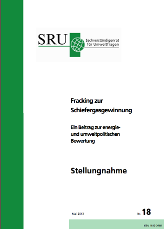 SRU-Stellungnahme zum Shale-Gas-Fracking: “Entbehrlich”